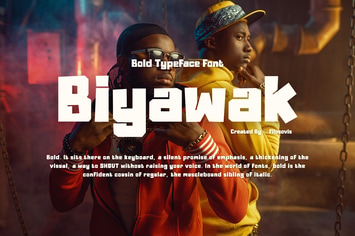 Biyawak | Bold Typeface Font
