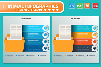 Folder Infographics design