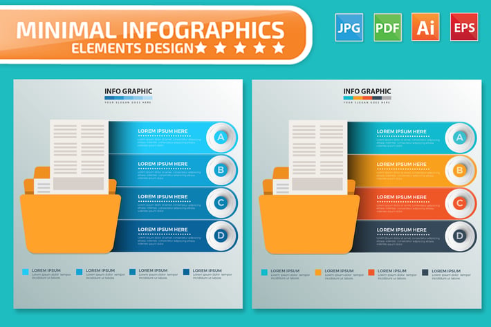 Folder Infographics design