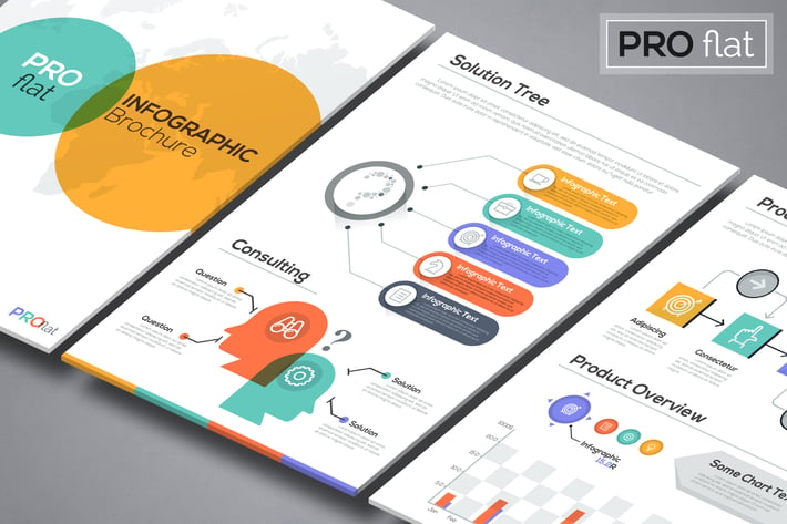 Pro Flat Infographic Brochures