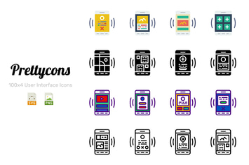 Prettycons - 400 User Interface Mobile Icons Vol.1