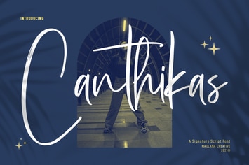 Canthikas Signature Script Font