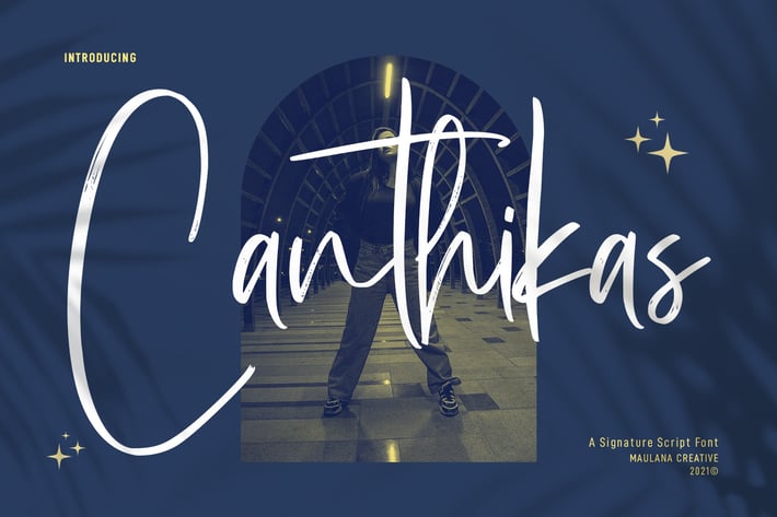 Canthikas Signature Script Font