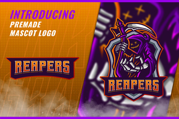 Death Reaper - Mascot Esport Logo Template