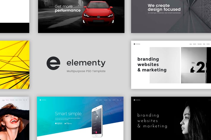 Elementy – Multipurpose PSD Template