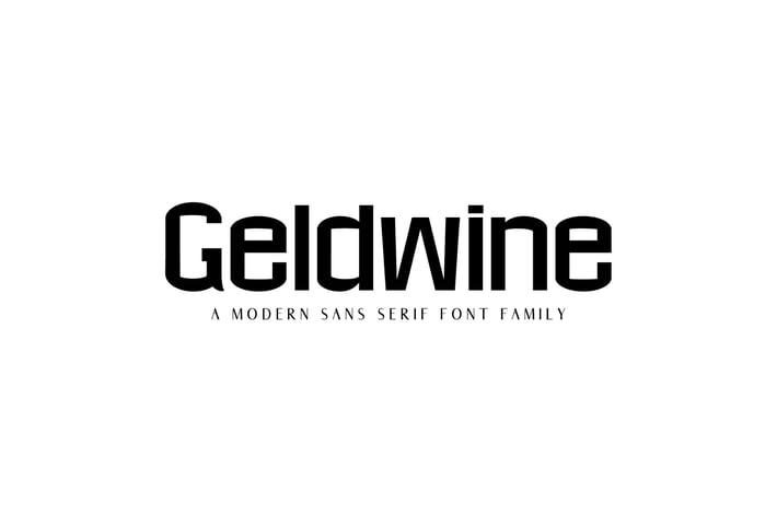 Geldwine Sans Serif Font Family