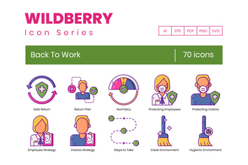 Back to Work Icons