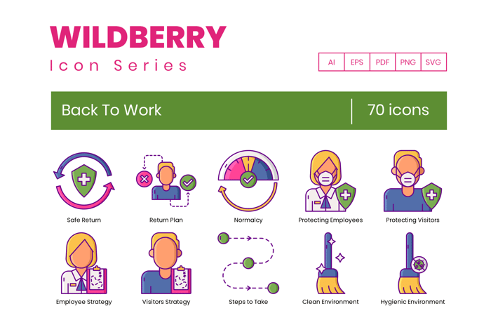 Back to Work Icons