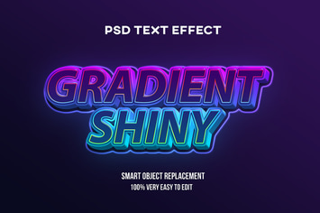 Gradient shiny text effect