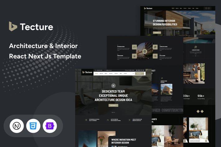 Tecture - Architecture  React Next Js Template