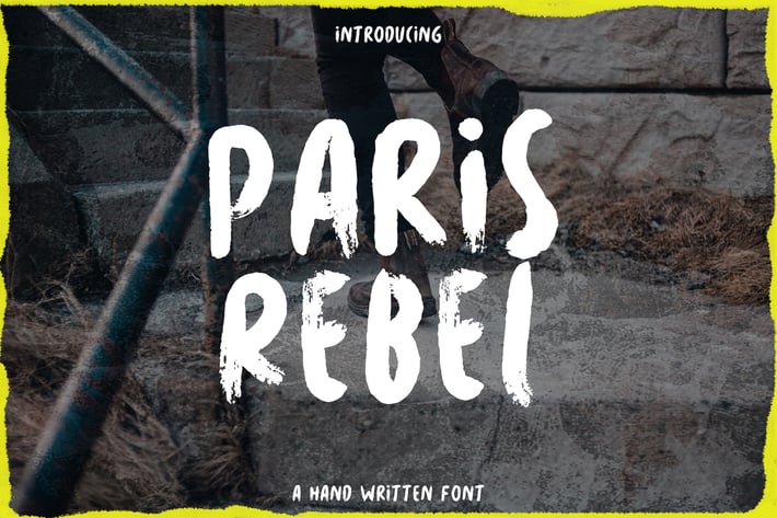Paris Rebel - Rough Handwritten Font