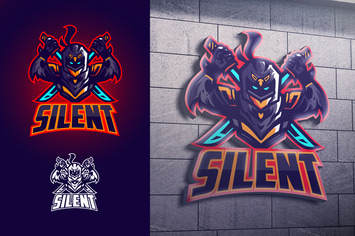 Ninja Knight Mascot Esports Logo