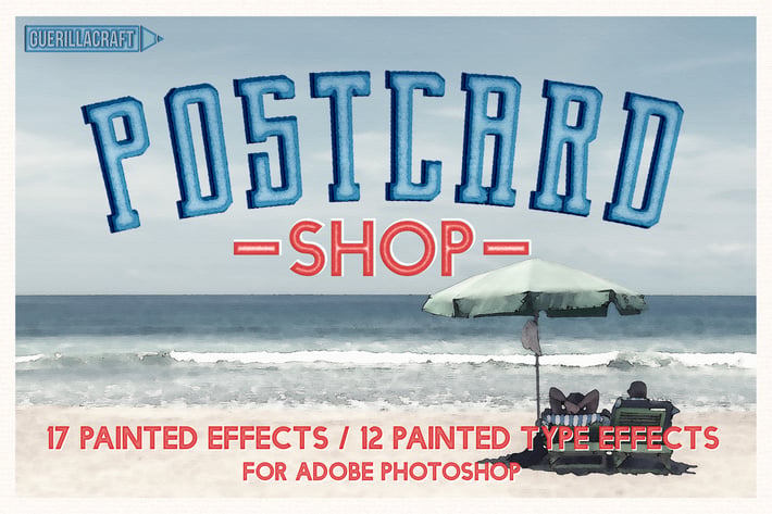 Postcard Shop for Adobe Photoshop