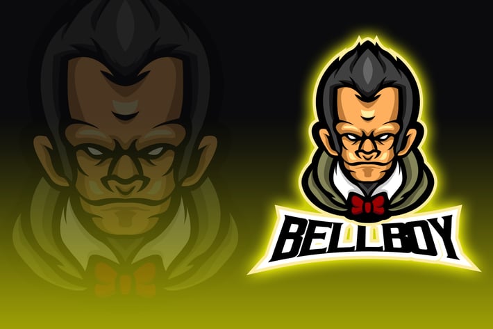 Bell Boy Ape Esport Logo Design