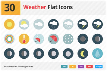 Weather Flat Icons Vol 1