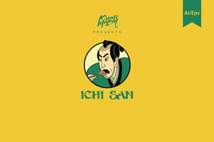 Ichi San Logo Template