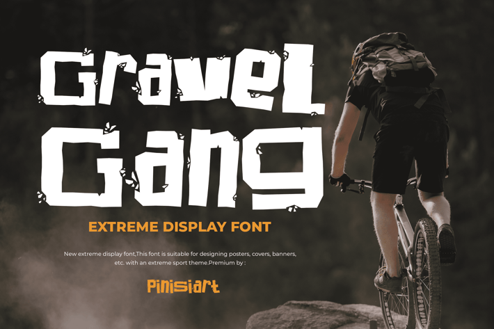 Gravel Gang - sporty font