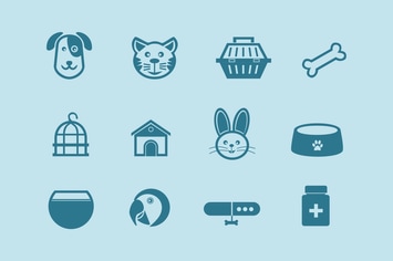 12 Pet and Animal Icons