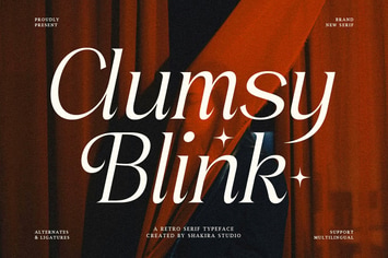 Clumsy Blink - Elegant Modern Logo Font