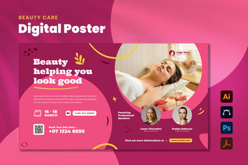 Beauty Care Digital Poster