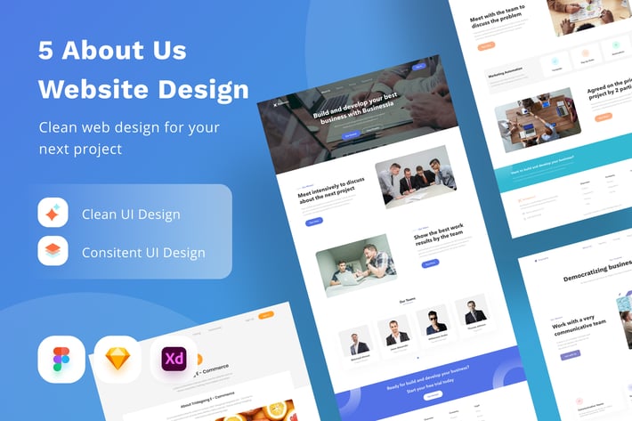 5 About Us Website Design