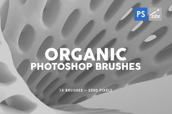 15 Organic Photoshop Stamp Brushes