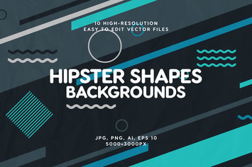 Abstract Hipster Shapes Backgrounds