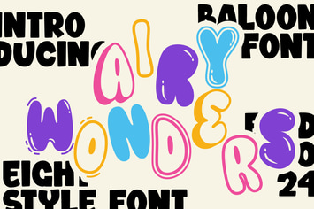 Airy Wonders - Baloon Font