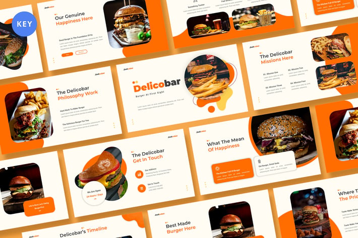 Delicobar Keynote Presentation Template