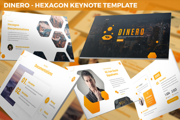 Dinero - Hexagon Keynote Template