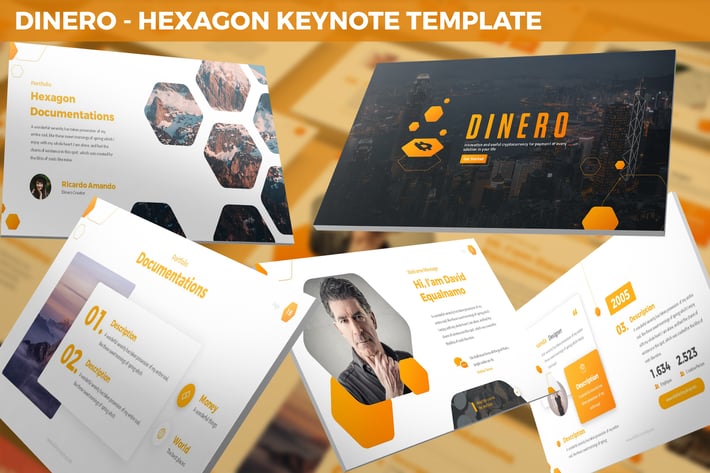 Dinero - Hexagon Keynote Template