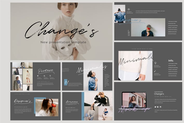 Change's - Fashion Powerpoint Dark