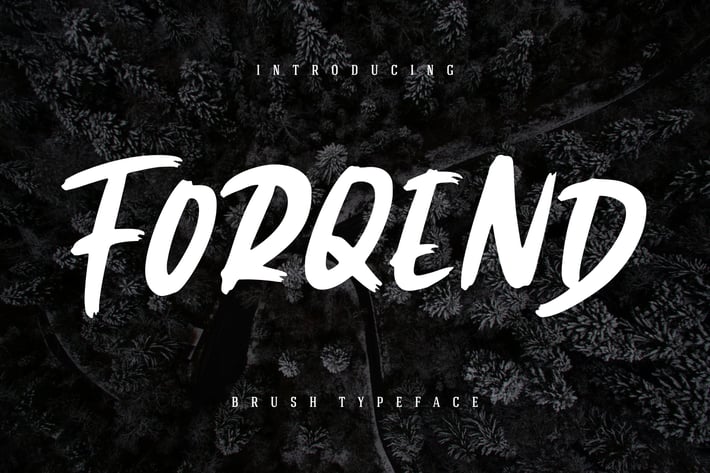 Forqend Brush Advertisement Font