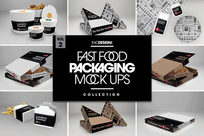 Fast Food Boxes Vol.2: Take Out Packaging Mock Ups