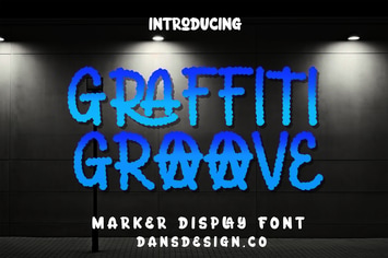 GRAFFITI GROOVE Marker Graffiti Bubble Font