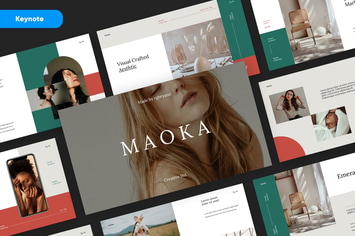 MAOKA - Creative & Elegant Studio Keynote