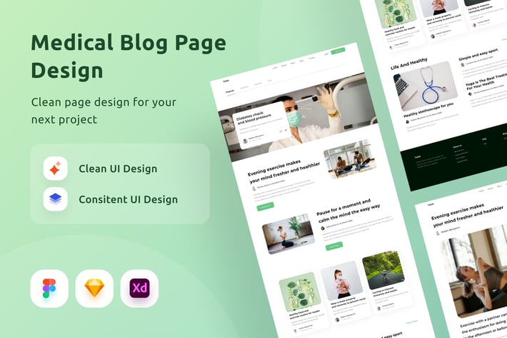Medical Blog Page Design