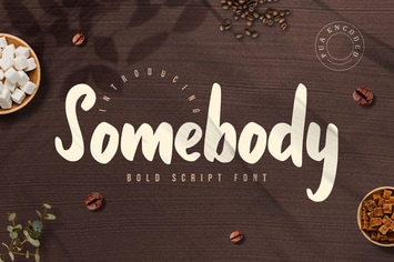 Somebody - Bold Script Font