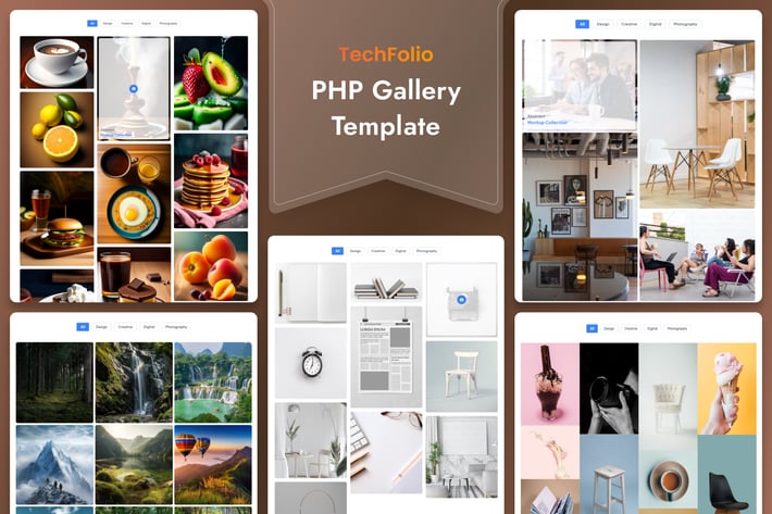 TechFolio - PHP & Tailwind CSS Portfolio Template