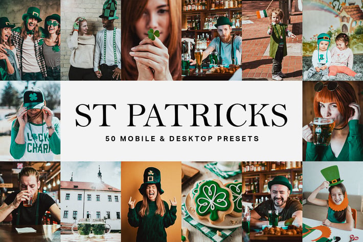 50 St Patrick's Day Lightroom Presets and LUTs