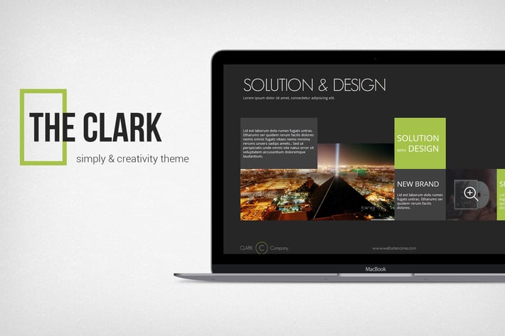 Clark - Creative Presentation Template (PPTX)