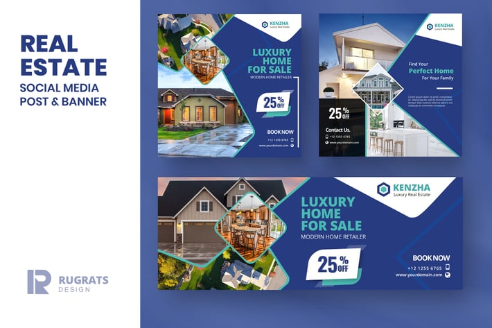 Real Estate R2 Social Media Post Template