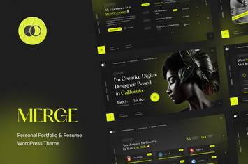 Merge - Personal Portfolio & Resume WordPress Them