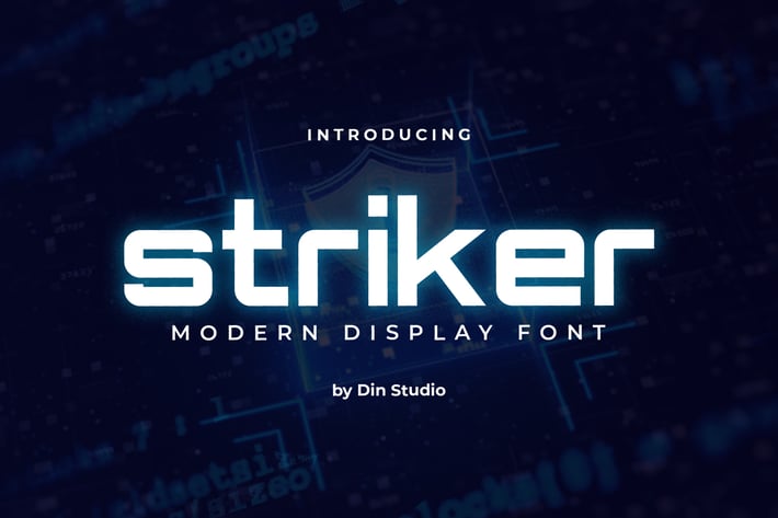 Striker-Modern Display Font