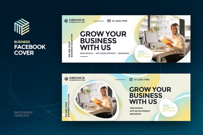 Gregor19 Business Facebook Cover Template