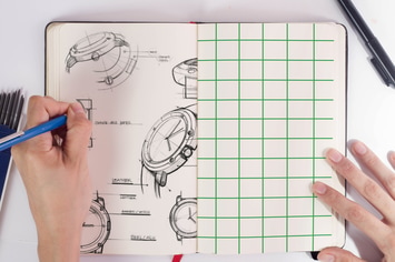 Person Sketch Book Mock Up