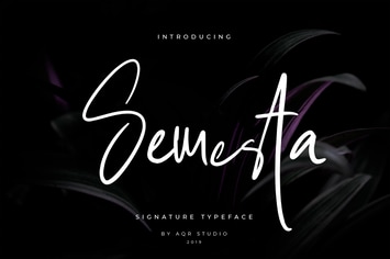 Semesta Signature Font