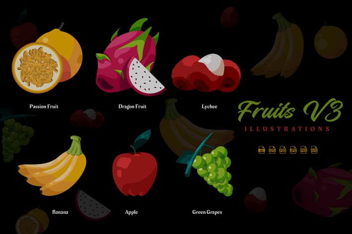Fruits V3 - Illustrations