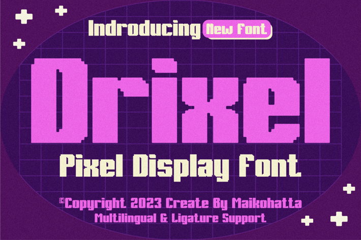 Drixel - Pixel Display Font