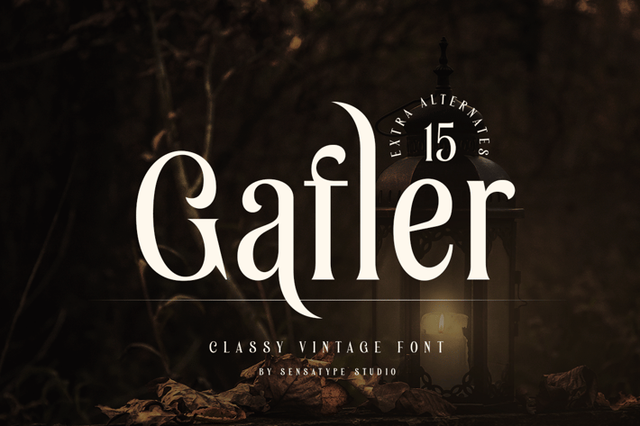 Gafler - Classy Vintage Font